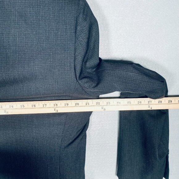 Vintage Tom James Blazer Mens 40R Gray Wool Double Breasted Jacket Union - Picture 12 of 15